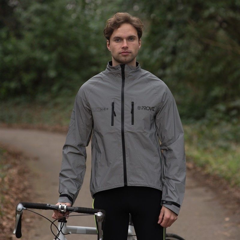REFLECT 360 Herren Regenjacke silber M Veloplus Shop